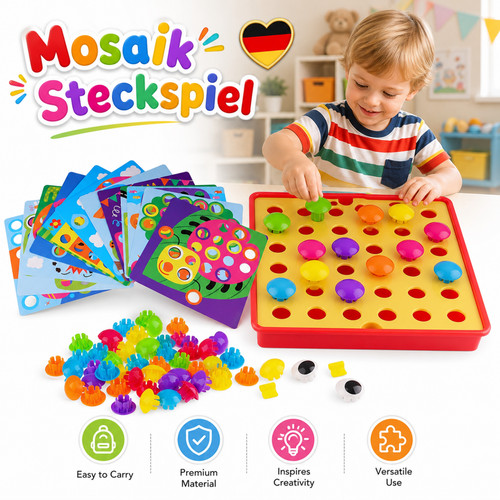 Pädagogisch mosaik steckspiel - pädagogisch,