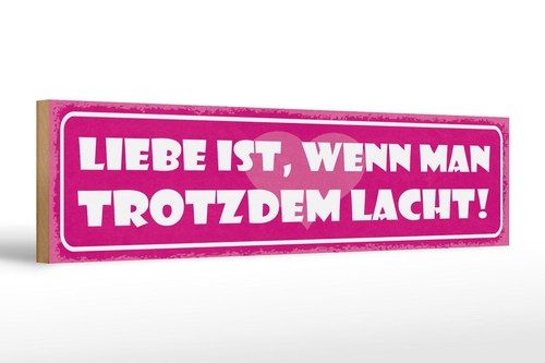 Holzschild spruch 46x10 - holzschild,