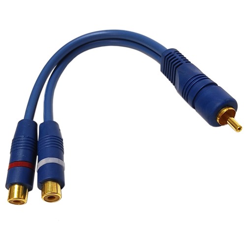 Audio kabel cinch - y-kabel, vergoldet
