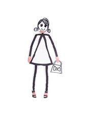 4 x Strichmännchen Kostüm