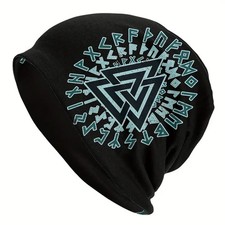 Wikinger Beanie Valknut Runen