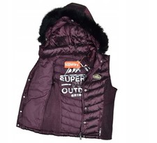 Superdry maroon gesteppte - superdry,