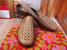 Helix Export Style Herren Sandalen Pantoletten Echtes Leder Braun 41 ungetragen