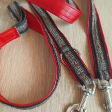 Hundeleine + Halsband.     Länge ca. 140 Cm