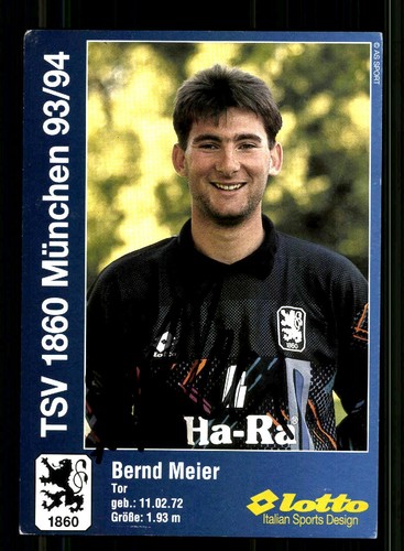 Bernd meier autogrammkarte - autogrammkarte, tsv