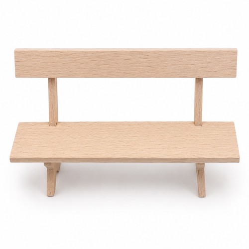 Mini holzbank 18cm natur - natur, deko