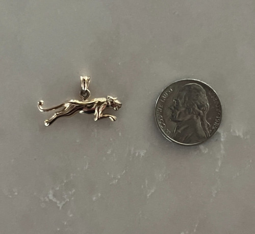 14k gelbgold jaguar symbol - 14k,
