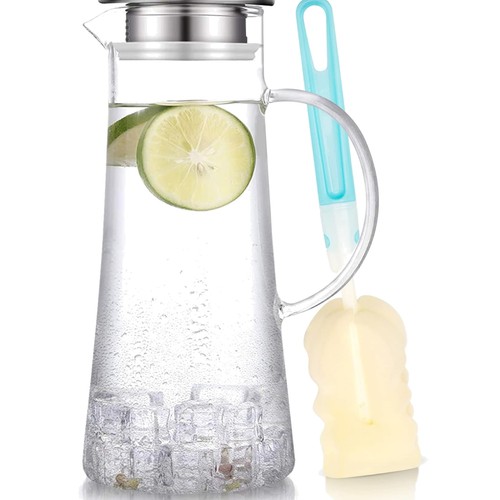 Glaskaraffe mit deckel - 1,5l,