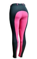 Damen/Damen Reitreithose/Reithose. Marine/rosa Qualitätsjodhpur