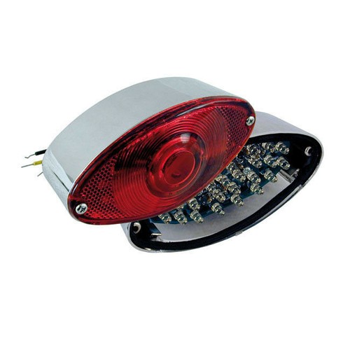 Rücklicht cateye chrom led - rücklicht,