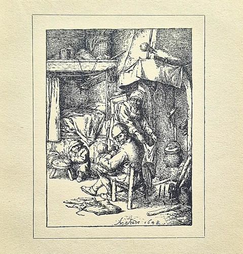 Alte lithographie der - alte, lithographie,