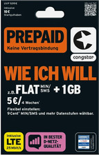 Congstar Prepaid wie ich will