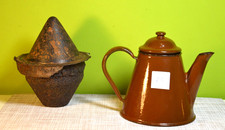 Dt. Panzerfaust, 2. WK, nach 1945 Umbau zu email. Kanne