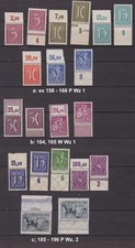 DR ex 158 - 196 Randmarken, Platte, Walze postfrisch; zur Auswahl 862x