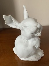 Kaiser Hase - Biquit Porzellan Figur - weiss - Osterhase 13,5 cm