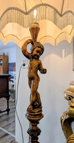 Stehlampe holz antik - stehlampe, dunkel