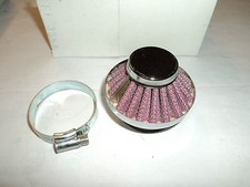 Mini Luftfilter 35 mm Anschluss Powerfilter  Chrom