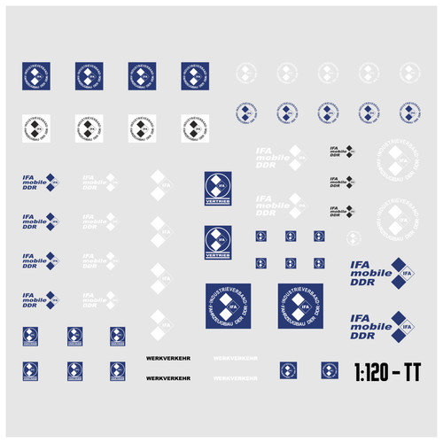 Waterslide decal 120 - 1:120, tt