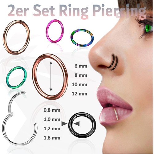 Ring piercing septum - septum, nase