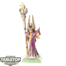 Dark Elves - Dark Elf Sorceress with Skull Staff - bemalt