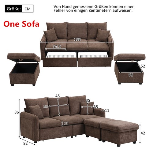 Form ecksofa sitzer - u-form,
