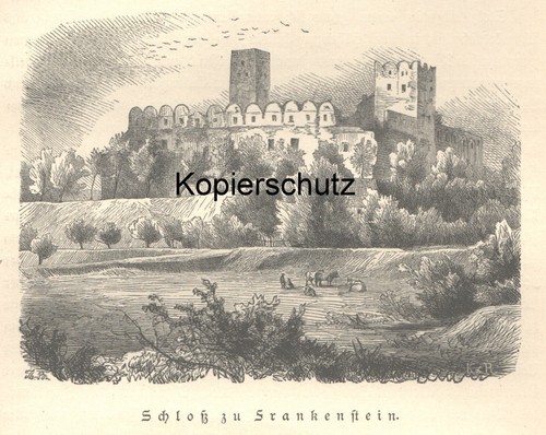 Schloß frankenstein zamek w - "schloß,