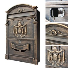 B Ware / Nostalgie Briefkastenanlage antik Design Wandbriefkasten 8