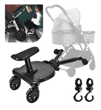 Buggy Board für alle Kinderwagen, Vihir Kiddy Board mit Sitz, Trittbrett-Neu
