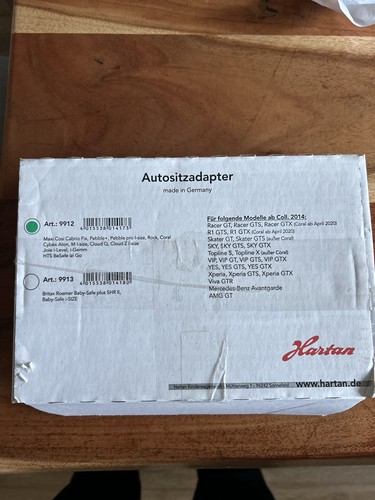 Hartan autositz adapter - autositz,