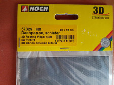 Noch 57329 Dachpappe Schiefer   30,0 x 12,0 cm grau  NEU/OVP