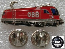 Pin Anstecker E-Lok ÖBB Logo neu rot Zug Lok Eisenbahn Railway Art. 6316