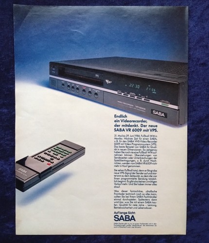 Saba videorecorder 6009 - saba,