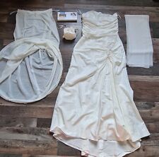 Kleemeier Valérie Brautkleid Gr. 42 Ivory inkl. Reifrock, Strumpfband, Schleier