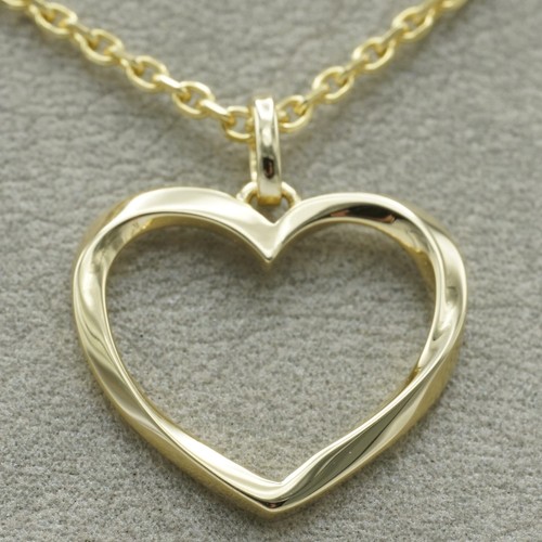Herzanhänger gelbgold 585 - herzanhänger, 585/-
