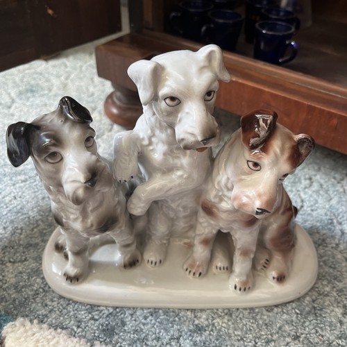 Porzellan figur hunde - figur,
