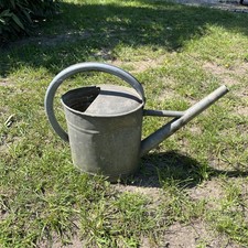 Metall Zink Gießkanne 10 Liter, Landhaus Garten Deko, Antik DDR Kanne Ostalgie