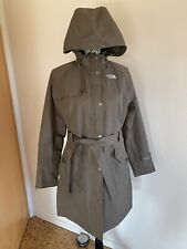 North Face HyVent Mantel/ Parka, mit Kapuze, Schokobraun kariert, Gr. S, wie Neu