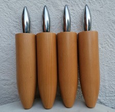 4 Holz Tischbeine Tischfüsse Holzfuß Couchtischbeine schwere VollholzMöbel-Füße 