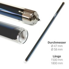 Ersatzröhre Solarkollektor Vakuumröhre CPC Glasrohr Solarthermie Heizung Solar