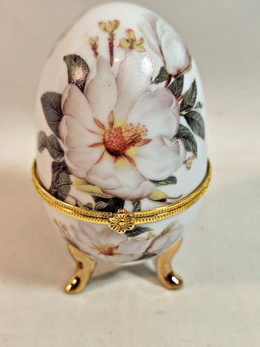 Porzellan eier floral dose - floral,