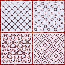 4-teiliges Stick- und