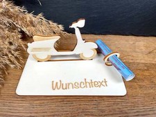 Geldscheinhalter Vespa personalisierbar Roller 50ccm Motorrad Schwalbe Mofa