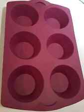Tupperware,Cup-Cake Silikonform,f.6 Muffin´s,dunkel-lila,Schnäppchen NEU+OVP!