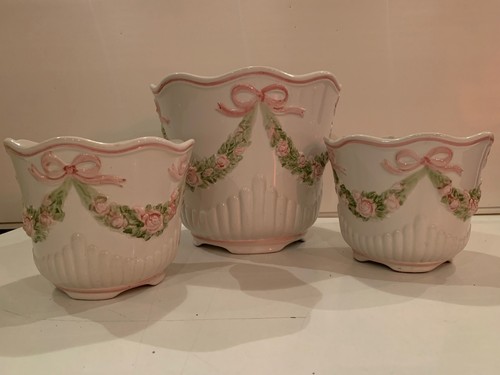 Blumenübertopf vintage set - blumenübertopf,