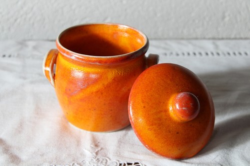 Kleiner vorratstopf orange - kleiner,