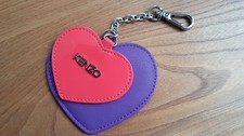 KENZO Schlüsselanhänger, Lila/Rot mit LOGO, Neu