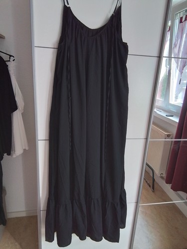 Maxikleid schwarz größe 4xl - schwarz,