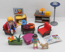 Familie im Wohnzimmer +Zubehör + Möbel Wohnen + Einrichtung Figur  Playmobil
