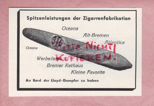 Bremen werbung 1934 - bremen,, 1934,