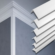 2m Winkelleiste Kunststoff Leiste Fensterleiste PVC Eckleiste stoßfest F Profile